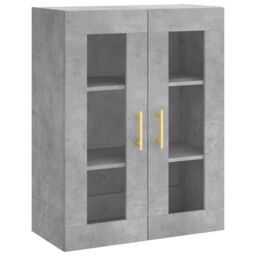 Berkfield Home Wall Mounted Cabinets 2 pcs Concrete Grey Engineered Wood - thumbnail 5