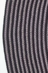 Homescapes Handmade Woven Spiral Braided Rug in Grey - Size: 120 cm diameter - thumbnail 3