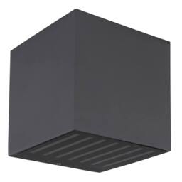 Netlighting Illi Outdoor Up Down Wall Lamp Anthracite IP54 Glass Shade LED 3000K in Grey - thumbnail 2