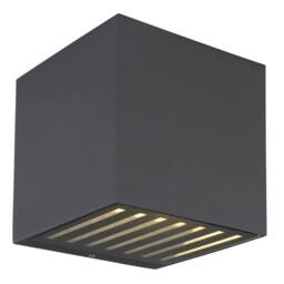 Netlighting Illi Outdoor Up Down Wall Lamp Anthracite IP54 Glass Shade LED 3000K in Grey - thumbnail 1