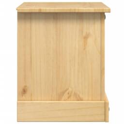 Berkfield Home Bedside Cabinet Corona 53x39x50 cm Solid Wood Pine in Light Brown - Size: 53 x 39 x 50 cm - thumbnail 5