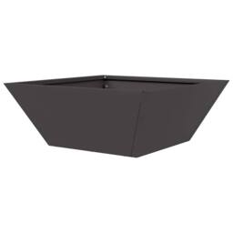 Berkfield Home Modern Garden Bowl Planters 5 pcs Black 40x40x15 cm Steel - Size: 40 x 40 x 15 cm - thumbnail 8