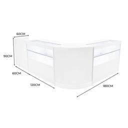 Monstershop Phoenix LED Shop Counter Set CM60, TB60 & 2 x C1200 - White - thumbnail 3