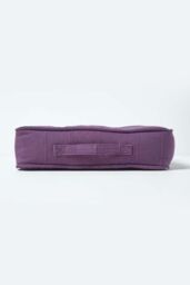 Homescapes Rajput Ribbed Cotton Floor Cushion in Purple - Size: 40 cm x 40 cm - thumbnail 5