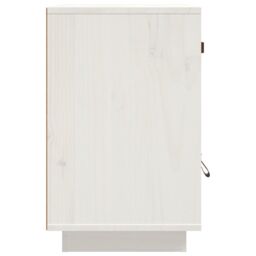 Berkfield Home Bedside Cabinet White 40x34x55 cm Solid Wood Pine - Size: 40 x 34 x 55 cm - thumbnail 6