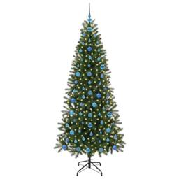 Berkfield Home Artificial Christmas Tree with 300 LEDs Green 210 cm PE & PVC - thumbnail 3