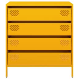 Berkfield Home Sideboard¬†Mustard Yellow 68x39x73.5 cm Cold-rolled Steel in Mustard - thumbnail 5