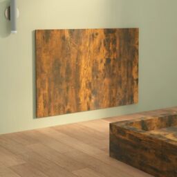 Berkfield Home Bed Headboard Smoked Oak 120x1.5x80 cm Engineered Wood in Brown - thumbnail 4