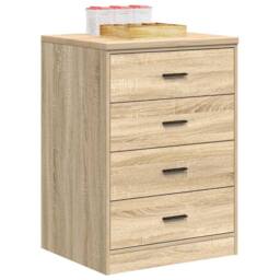 Berkfield Home Garage Storage Cabinet Sonoma Oak 60x51x85 cm Solid Wood Pine in Light Tan - Size: 60 x 51 x 85 cm - thumbnail 4
