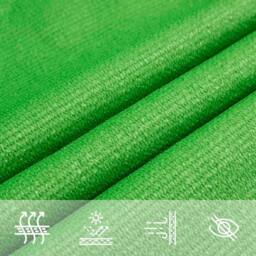 Berkfield Home Sunshade Sail 160 g/m ² Light Green 4.5x4.5 m HDPE - thumbnail 5