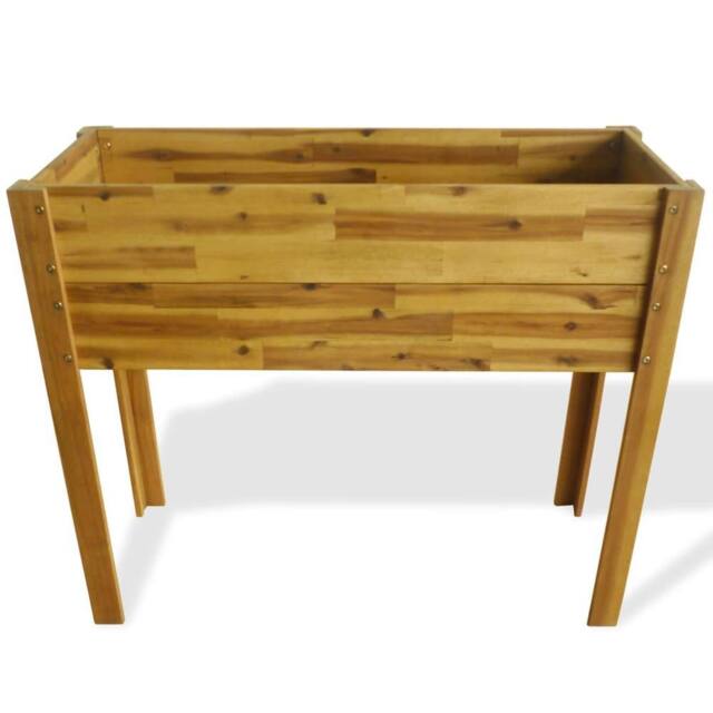 Berkfield Home Raised Garden Raised Bed Solid Acacia Wood in Brown - image 1