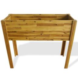 Berkfield Home Raised Garden Raised Bed Solid Acacia Wood in Brown - thumbnail 1