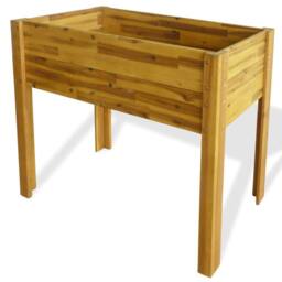 Berkfield Home Raised Garden Raised Bed Solid Acacia Wood in Brown - thumbnail 2