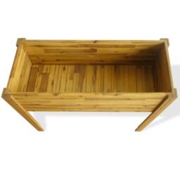 Berkfield Home Raised Garden Raised Bed Solid Acacia Wood in Brown - thumbnail 3