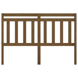 Berkfield Home Bed Headboard Honey Brown 146x4x100 cm Solid Wood Pine - Size: 146 x 4 x 100 cm - thumbnail 3