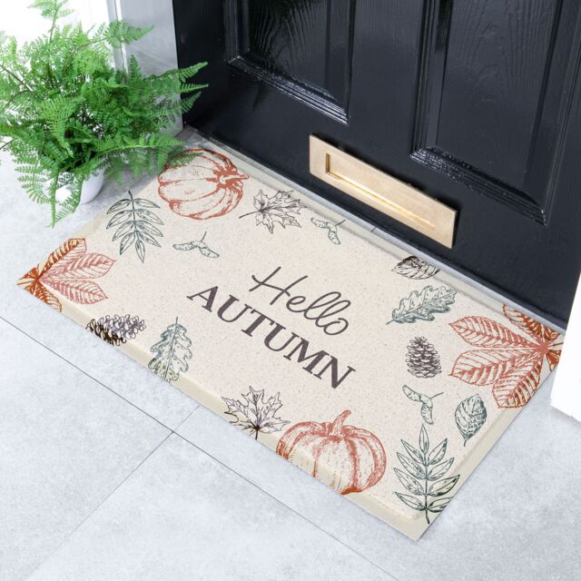 Artsy Mats Hello Autumn Indoor Outdoor Doormat - Size: 40 cm x 70 cm - image 1
