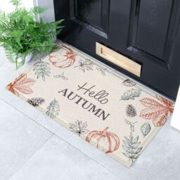 Artsy Mats Hello Autumn Indoor Outdoor Doormat - Size: 40 cm x 70 cm - thumbnail 1