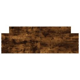 Berkfield Home Bed Frame with Headboard & Footboard Smoked Oak 150x200 cm King Size in Brown - thumbnail 4