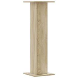 Berkfield Home Plant Stands 2 pcs Sonoma Oak 30x30x95 cm Engineered Wood in Light Brown - Size: 30 x 30 x 95 cm - thumbnail 7