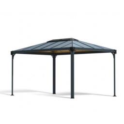 Palram Martinique 4300 Garden Gazebo - L430 x W295.5 x H274.5 cm - Grey - thumbnail 1