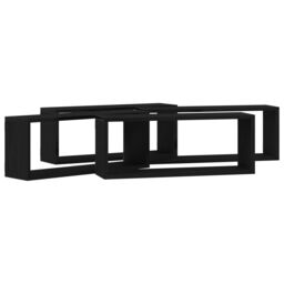 Berkfield Home Wall Shelves Set of 4 - Black Oak - 60x15x23 cm - Made from Engineered Wood - Size: 60 x 15 x 23 cm - thumbnail 5
