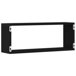 Berkfield Home Wall Shelves Set of 4 - Black Oak - 60x15x23 cm - Made from Engineered Wood - Size: 60 x 15 x 23 cm - thumbnail 7