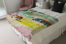 Benjamin Tate Design Champs Elysees Camero Blanket in Natural - Size: 120 cm x 150 cm - thumbnail 3