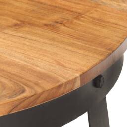 Berkfield Home Coffee Table Ã˜68x43 cm Solid Acacia Wood in Brown - Size: 68x43 cm - thumbnail 9