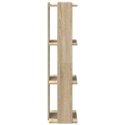 Berkfield Home Beautiful Bookcase 3-Tier Sonoma Oak 60x30x120 cm Engineered Wood in Light Oak - Size: 60 x 30 x 120 cm - thumbnail 5