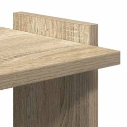 Berkfield Home Beautiful Bookcase 3-Tier Sonoma Oak 60x30x120 cm Engineered Wood in Light Oak - Size: 60 x 30 x 120 cm - thumbnail 7