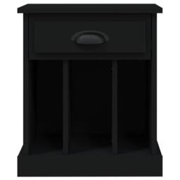 Berkfield Home Elegant Bedside Cabinets 2 pcs Black 43x36x50 cm - Size: 43 x 36 x 50 cm - thumbnail 8