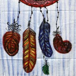 KDMD Handbrushed Cotton Wall Art -Dreamcather - thumbnail 3