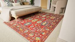 Gooch Luxury Rugs Malaki Area Rug in Red - Size: 235 cm x 165 cm - thumbnail 5