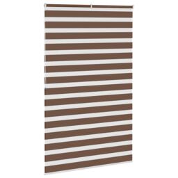 Berkfield Home Zebra Blind Brown 145x200 cm Fabric Width 140.9 cm Polyester - thumbnail 4