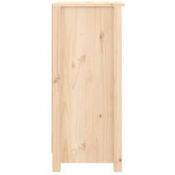 Berkfield Home Sideboard 40x35x80 cm Solid Wood Pine in Brown - Size: 40 x 35 x 80 cm - thumbnail 6