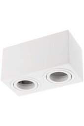 CGC Lighting 'Sasha' White Twin Rectangular Ceiling Spotlight - thumbnail 3