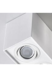 CGC Lighting 'Sasha' White Twin Rectangular Ceiling Spotlight - thumbnail 4