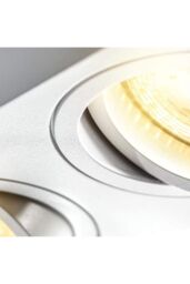 CGC Lighting 'Sasha' White Twin Rectangular Ceiling Spotlight - thumbnail 5
