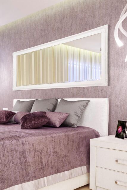MirrorOutlet Kingsbury White Classic Dress Mirror 168 x 76 CM - Size: 1 Pack - image 1