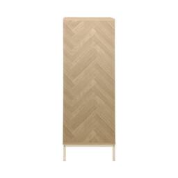 sweeek 110cm herringbone storage cabinet with 2 doors in Brown - thumbnail 9