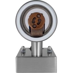 Luceco Outdoor Decorative External Wall Light with PIR Stainless Steel in Grey - thumbnail 5