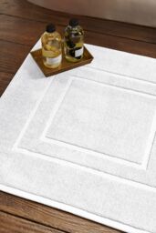 CHRISTY 'Brixton' Luxury 100% Cotton Bath Mats in White - thumbnail 1