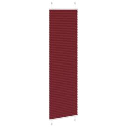 Berkfield Home Pleated Blind Bordeaux Red 55x200 cm Fabric Width 54.4 cm Polyester - thumbnail 3