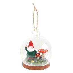 Something Different Glass Gnome Hanging Dration in Green - thumbnail 2