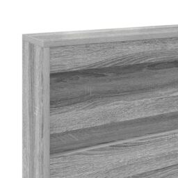 Berkfield Home Storage Headboard with Shelf Grey sonoma 90 cm Engineered wood - thumbnail 8