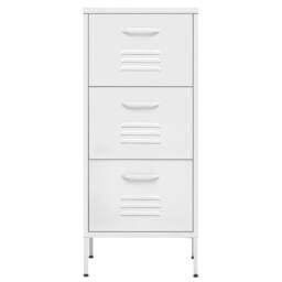 Berkfield Home Storage Cabinet White 42.5x35x101.5 cm Steel