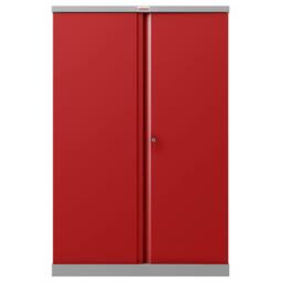 Phoenix Safe Company Steel Storage Cupboard in Grey & Red with Key Lock, SCL1491GRK - Size: 140 cm x 100 cm - thumbnail 3
