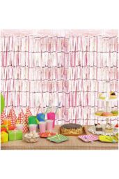Netagon Shimmer Tinsel Curtain 2M x 1M Rose Gold