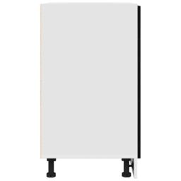 Berkfield Home Black Oak Drawer Cabinet - 50x46x81.5 cm, Made with Engineered Wood - Size: 50x46x81.5 cm - thumbnail 8