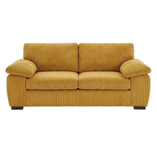 SOFASELECTION UK Amalfi 2 Seater Sofa in Mustard Fabric Sofa - Size: 2 Pack - image 1